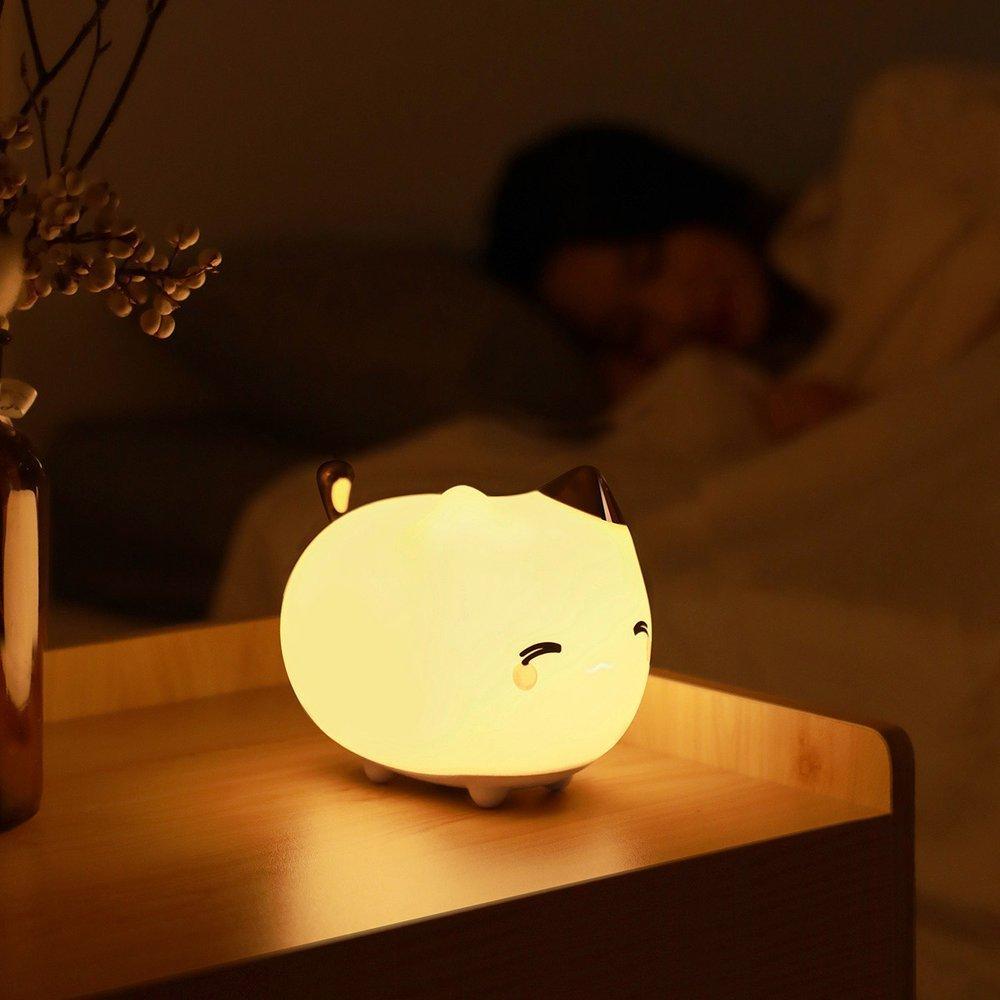 Портативний силіконовий нічник Baseus Kitty Silicone Night Light