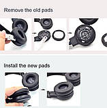 Амбушури накладки для навушників JBL LIVE 400BT JBL Live 460NC JBL Live 670 NC Колір Сірий Gray, фото 3