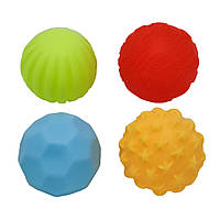 Набор Игрушек для ванной A004 мячики 4 шт (A004-2). Игрушки в ванну для малышей