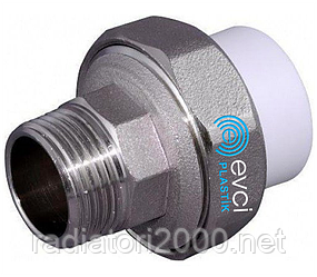 Американка ппр 25*3/4 НР EVCI PLASTIK