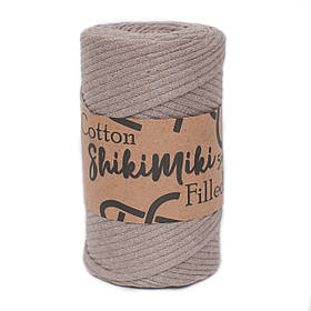 Трикотажний бавовняний шнур Cotton Filled 5 мм, колір Мокачіно