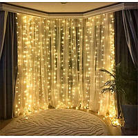 Гірлянда Xmas LED (Водоспад 3M*2M) 320-WW Тепла бiла