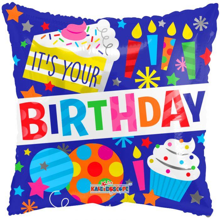 К 18" It's Your Birthday Party!. Фольгований шар Це твоя вечірка