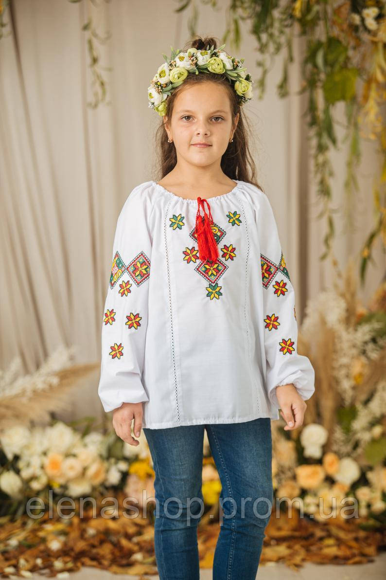 Блуза підліткова Гармонія різнокольорова р.146 ES, КОД: 6539466