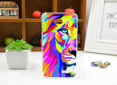 Чохол для LG L70/D325 панель накладка з малюнком лев картина