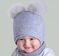 Шапка зимова для хлопчика Elf-Kids "Паскаль" 46 асорті