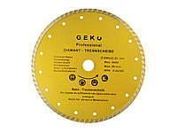 Алмазний диск круг ТУРБО Geko 230х22,23x8 /камінь,бетон,асфальт/,новий.