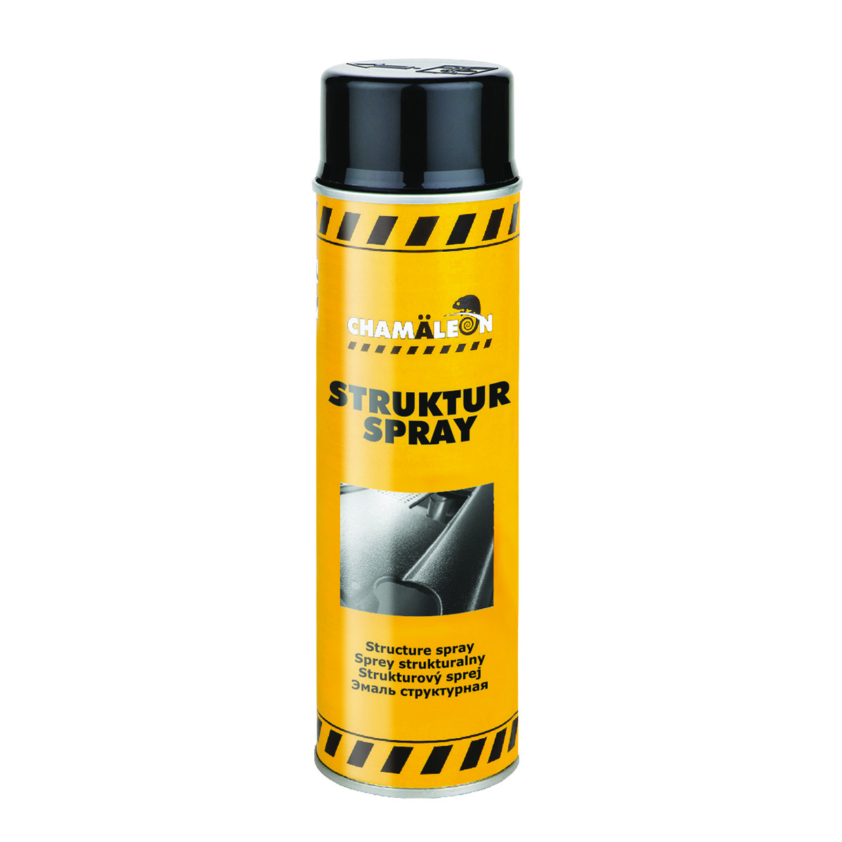 Фарба CHAMAELEON 634 Structur spray структурна для пластику в аерозолі, чорна - 500мл (Німеччина)