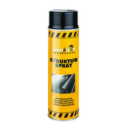 Фарба CHAMAELEON 634 Structur spray структурна для пластику в аерозолі, чорна - 500мл (Німеччина), фото 2