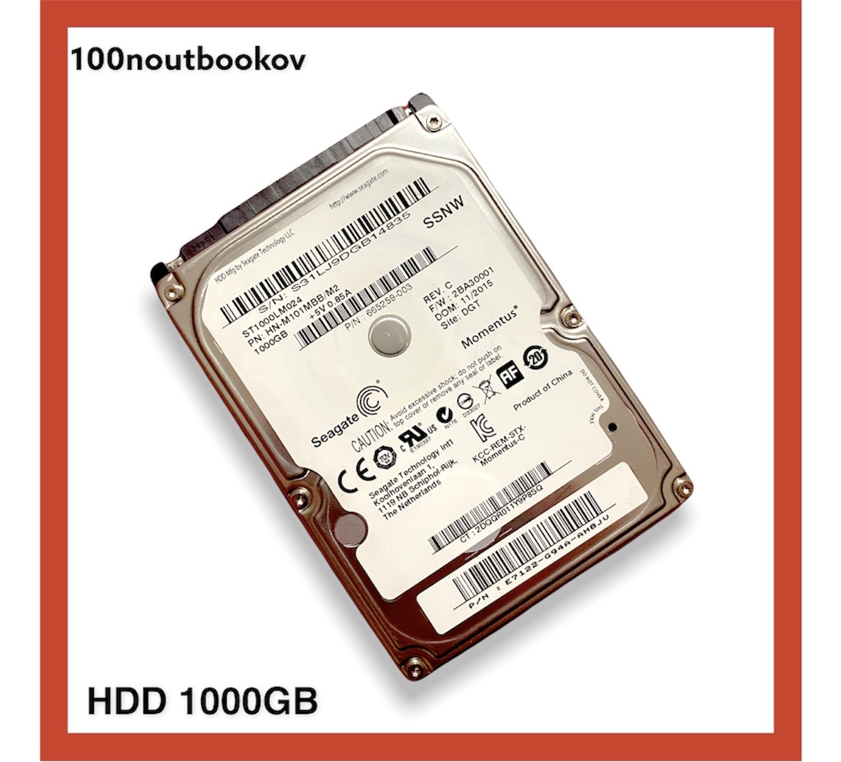 Жорсткий диск (BU) Seagate Momentus 1000GB 5400rpm для ноутбука PN: HN-M101MBB/M2 Winchester BU