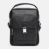 Чоловіча шкіряна сумка Borsa Leather k19747-black, фото 3