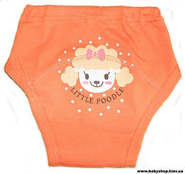 Тренувальні трусики для привчання до горщика (жовтогарячі з пуделям)