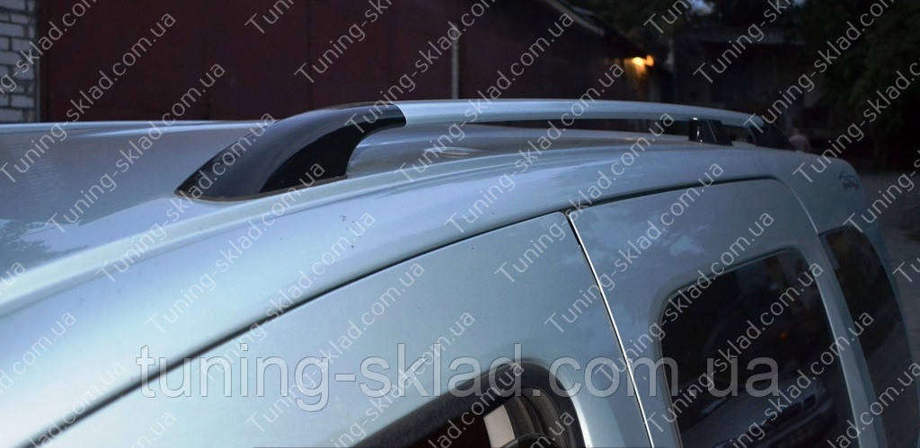 Рейлинги на Рено Кангу 2 (алюминиевые рейлинги Renault Kangoo 2 разборные) - фото 1 - id-p171815756