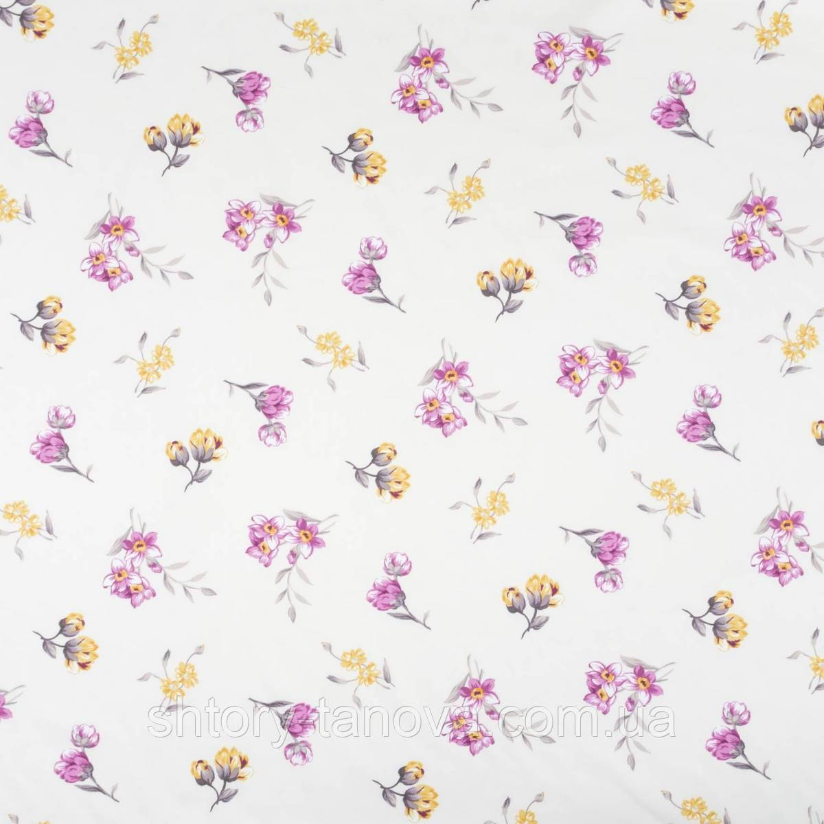 Декор сатен Quito/Квайто квітка дрібний бузок компаньйон, фото 1