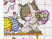 Набір для вишивання за нанесеною на канву схемою "The kitten beside 2". AIDA 14CT printed, 35*52 см, фото 6