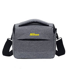 Сумка для фотоапарата Nikon D протиударний чохол Сірий з чорним (IBF063SB), 6623189 — 581