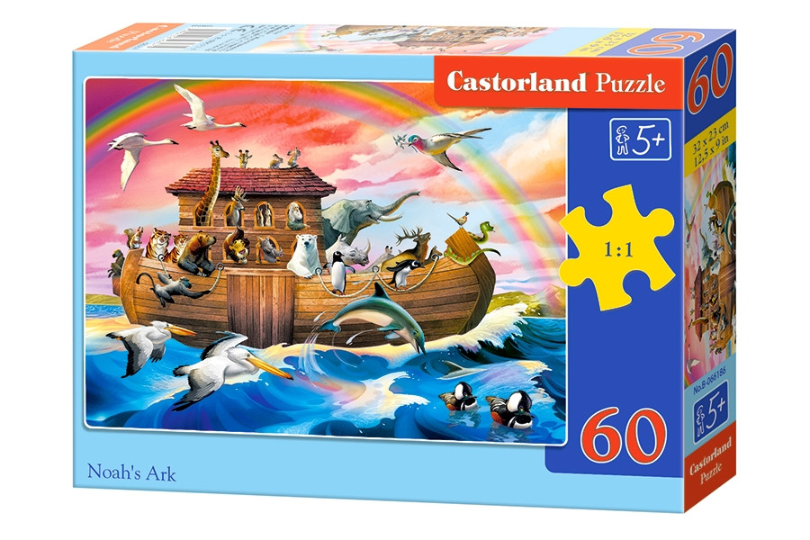 Пазли 60 елементів "Ноїв ковчег", B~066186 | Castorland