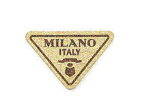 Нашивка Milano/ Мілано бежевий 45х30 мм, фото 2