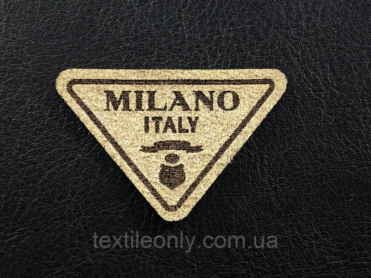 Нашивка Milano/ Мілано бежевий 45х30 мм