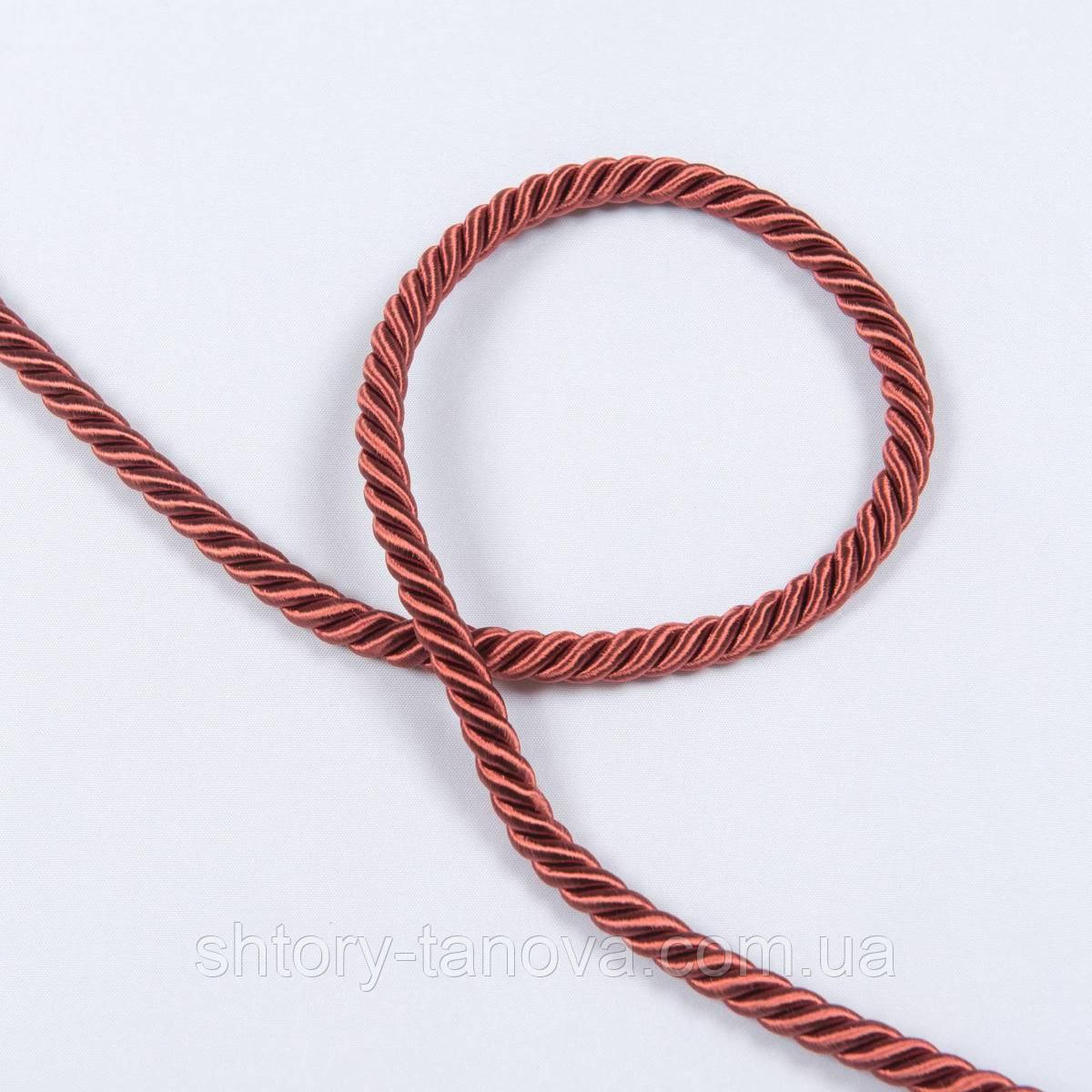 Шнур для чохлів на подушку, рулик на подушках, обробка для шторсв.бордо, фото 1