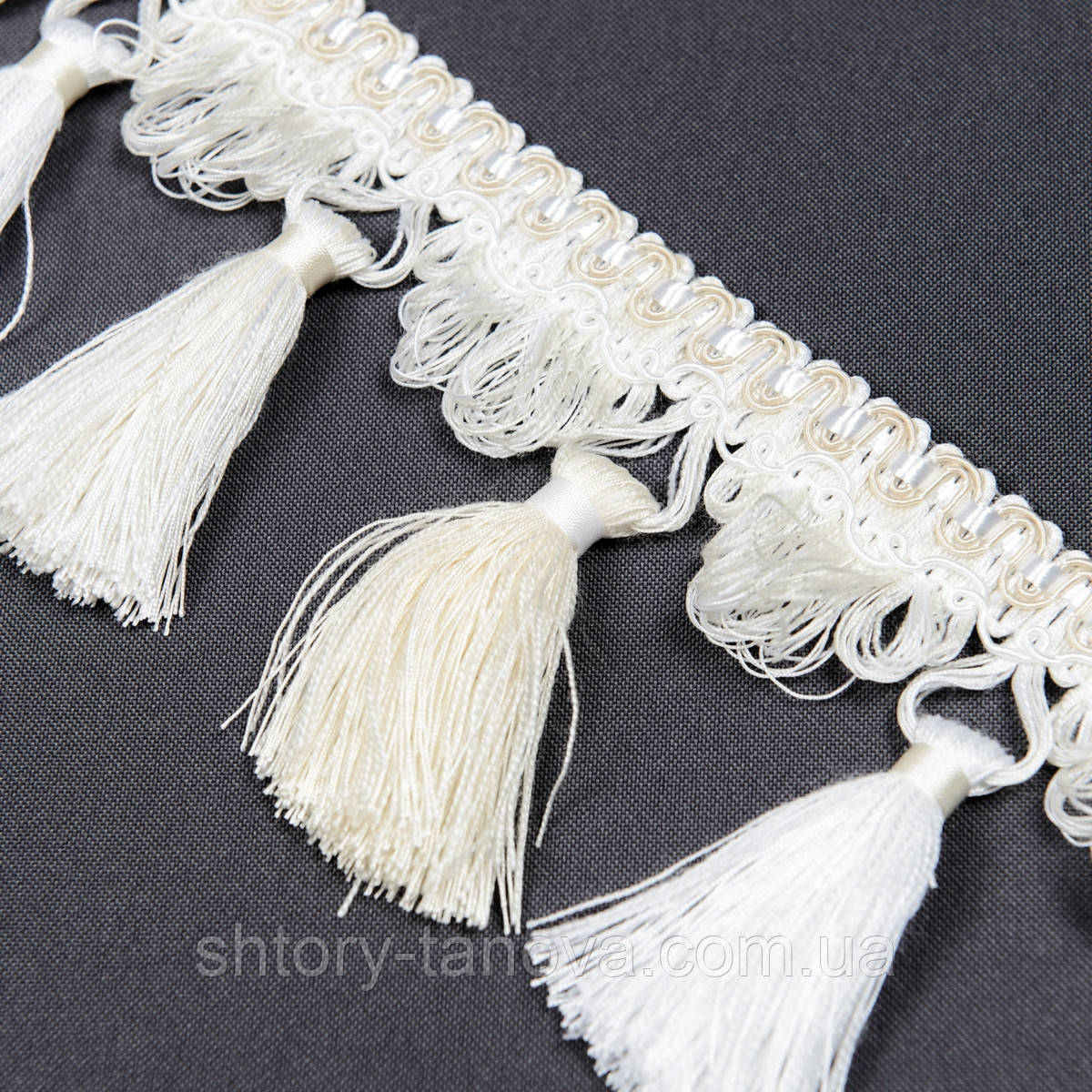 Бахрома пензлик, бахрома для штор з пензликами, бахрома оздоблення штор, порт'єрна бахрома пензлик, фото 1
