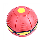 Складаний ігровий м'яч-трансформер Flat Ball Disc ∙ М'ячик, що світиться Диск-м'яч для фрісбі та активних ігор, фото 4