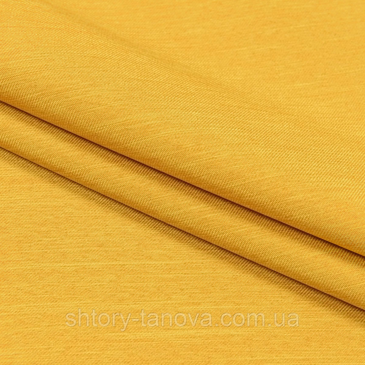Двостороння тканина для штор, атлас, сатинові штори 310 см гірчичний, фото 1
