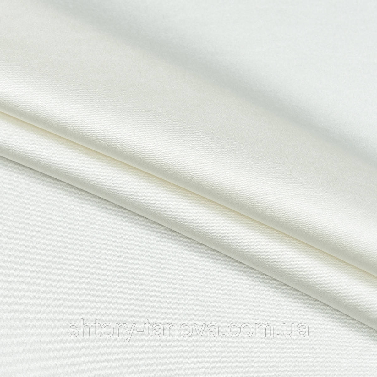 Атлас для штор, щільний атлас для штор, декору молочний, фото 1