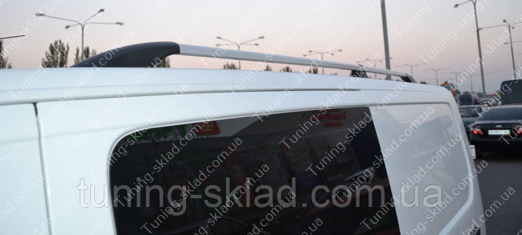 Оригинальные рейлинги Фиат Скудо 2 (рейлинги на крышу Fiat Scudo 2 концевик.АВС) - фото 7 - id-p159403314