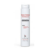 Шампунь очищающий с ментолом, маслами чайного дерева и эвкалипта Krom Tea Tree Shampoo 250 мл