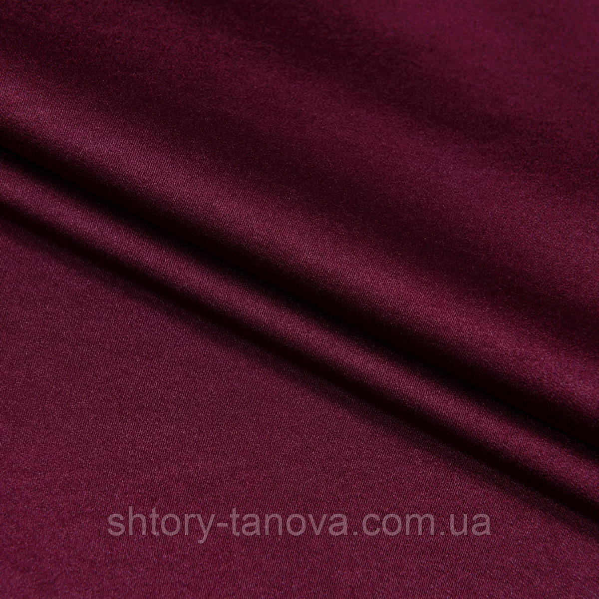 Щільний атлас для штор, двосторонній атлас 310 см бордо, фото 1