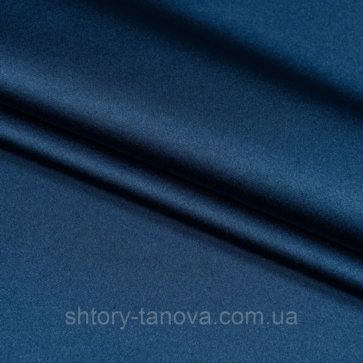 Щільний атлас для штор, двосторонній атлас 310 см яскраво-синій, фото 1