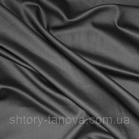 Декоративний сатин чикаго/chicago т. сірий, фото 1