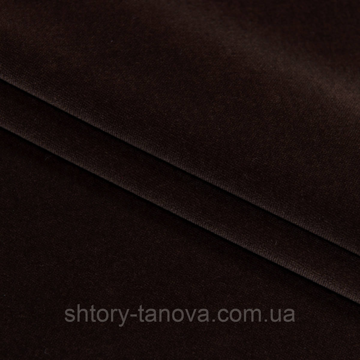 Меблева тканина Матеріал для оббивки меблів велюр Натуральний оксамит Італія, 140 см Велюр для оббивки дивана Коричневий