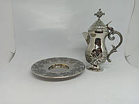 Чайник на тепло под серебро для батюшки 250мл (Греция)