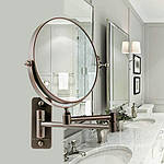 Золоте косметичне дзеркало 2,5 кратне Pacini&Saccardi 30125, фото 5