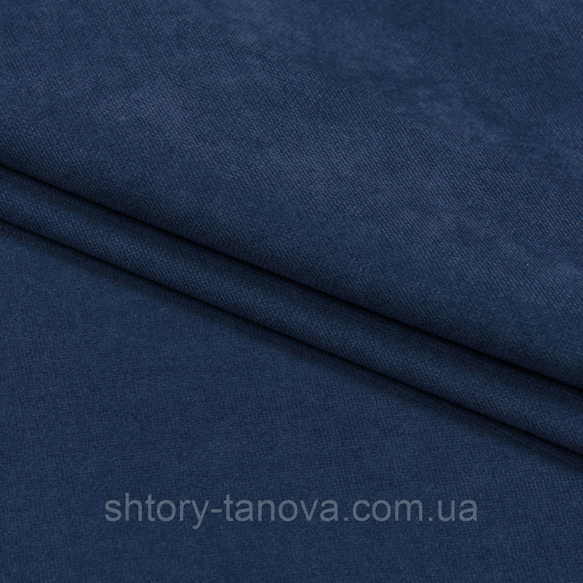 Даймонт, мікровелюр, тканина для штор, тканина для велюрових штор синій