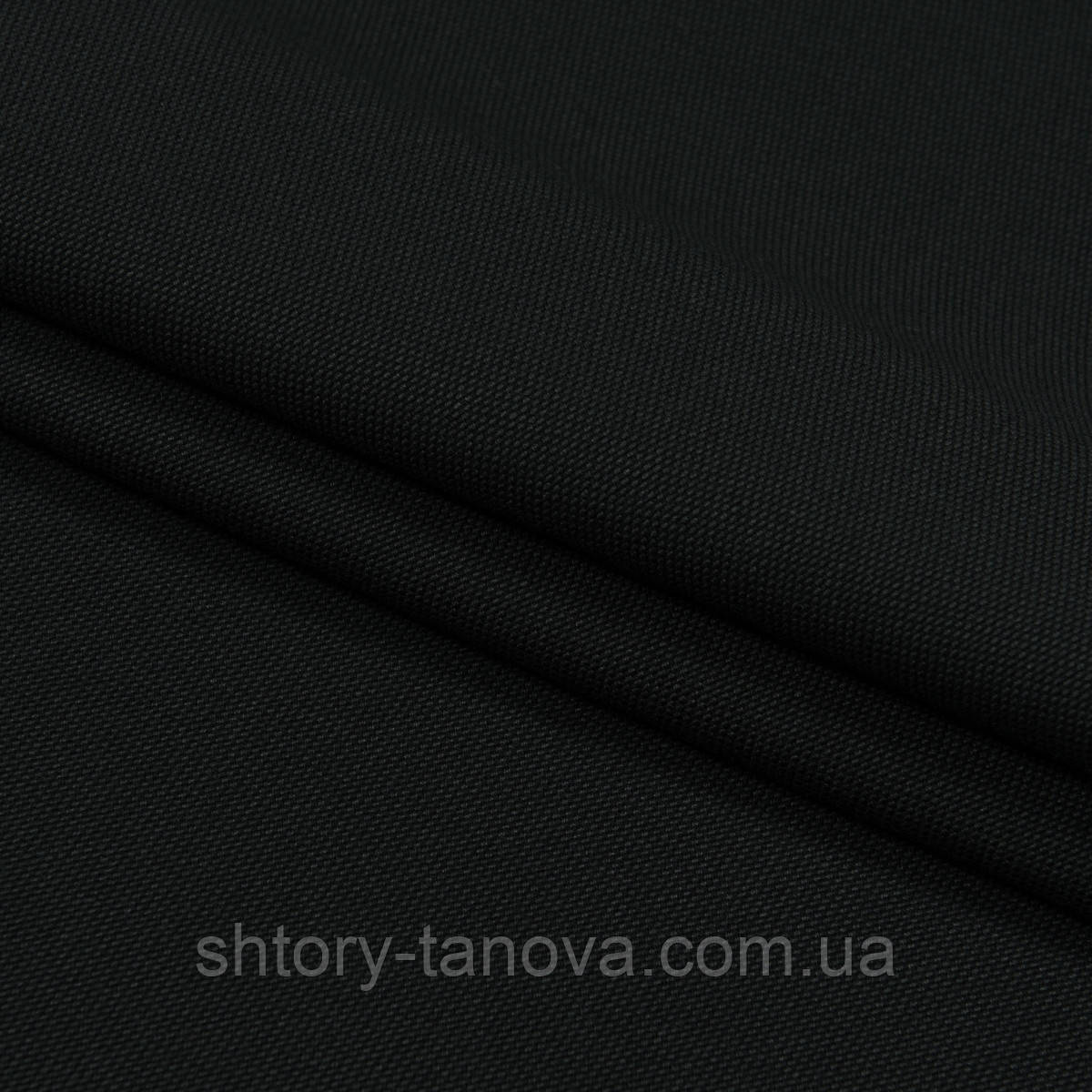 Тканина для вулиці, водотталкивающая тканина для штор на вулиці, штори на терасу чорний, фото 1