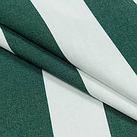 Штори в смужку на вулицю, тканина для садових гойдалки, водовідштовхувальна з тефлоном молочний, зелений