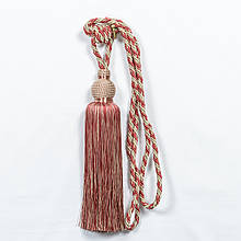 Підхоплення для штор, кисті для штор великий бордо ,бежевий 94 см (1шт)