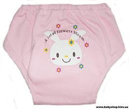 Тренувальні трусики для привчання до горщика (рожеві з зайчиком)