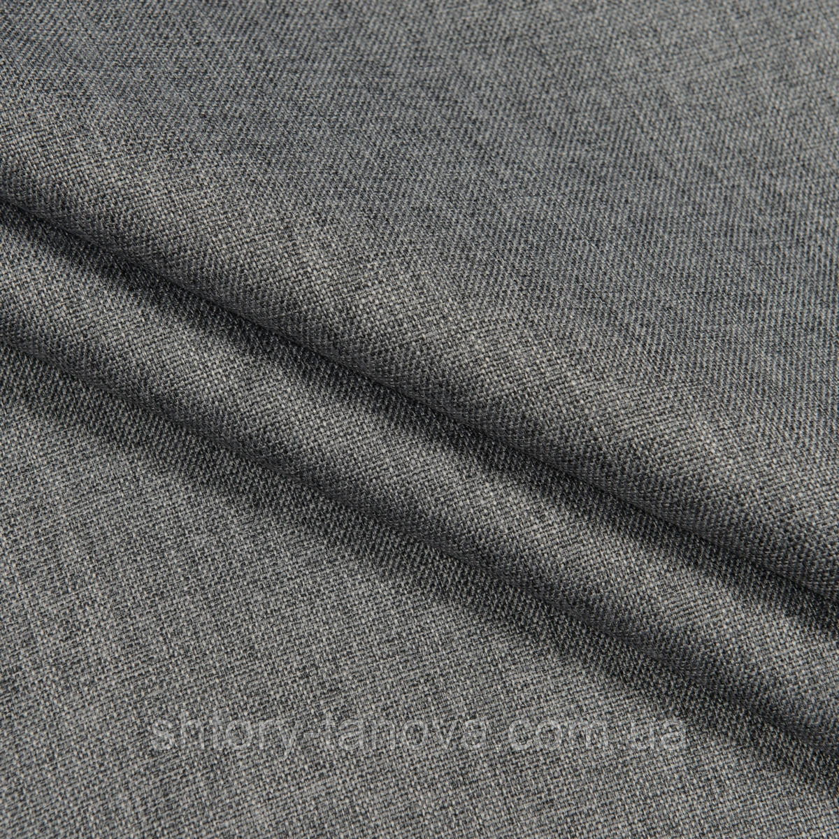 Щільна штора блекаут Сірий меланж 280 см 316 г/м.кв Китай - з доставкою по Україні, фото 1