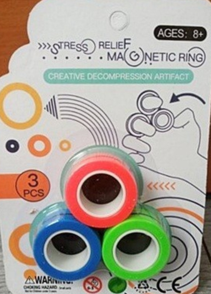 Магнітні кільця антистрес спиннер Magnetic Rings