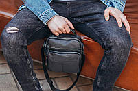 Чоловіча сумка-барсетка через плече шкіряна Tiding Bag M2837A, фото 7
