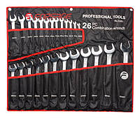 Набор ключей комбинированных 26 предметов (6-30, 32мм) на полотне Forsage F-5261P