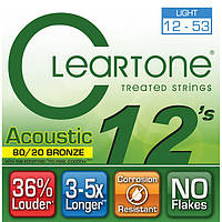 Струны Cleartone 7612 Light 12-53 80/20 Bronze