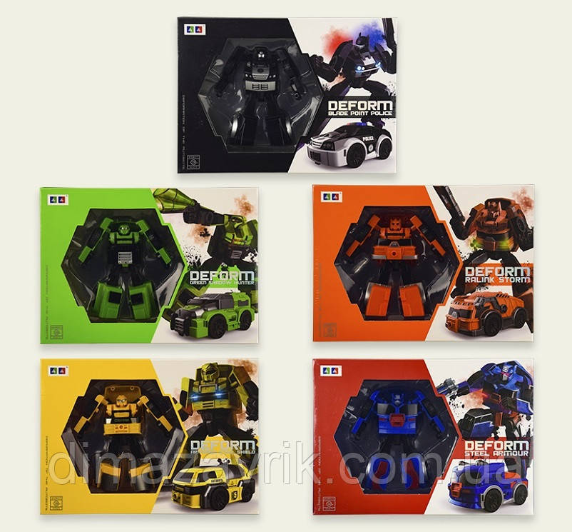 Трансформер робот AB-19A "Машини" 5 видів в асортименті, фото 1