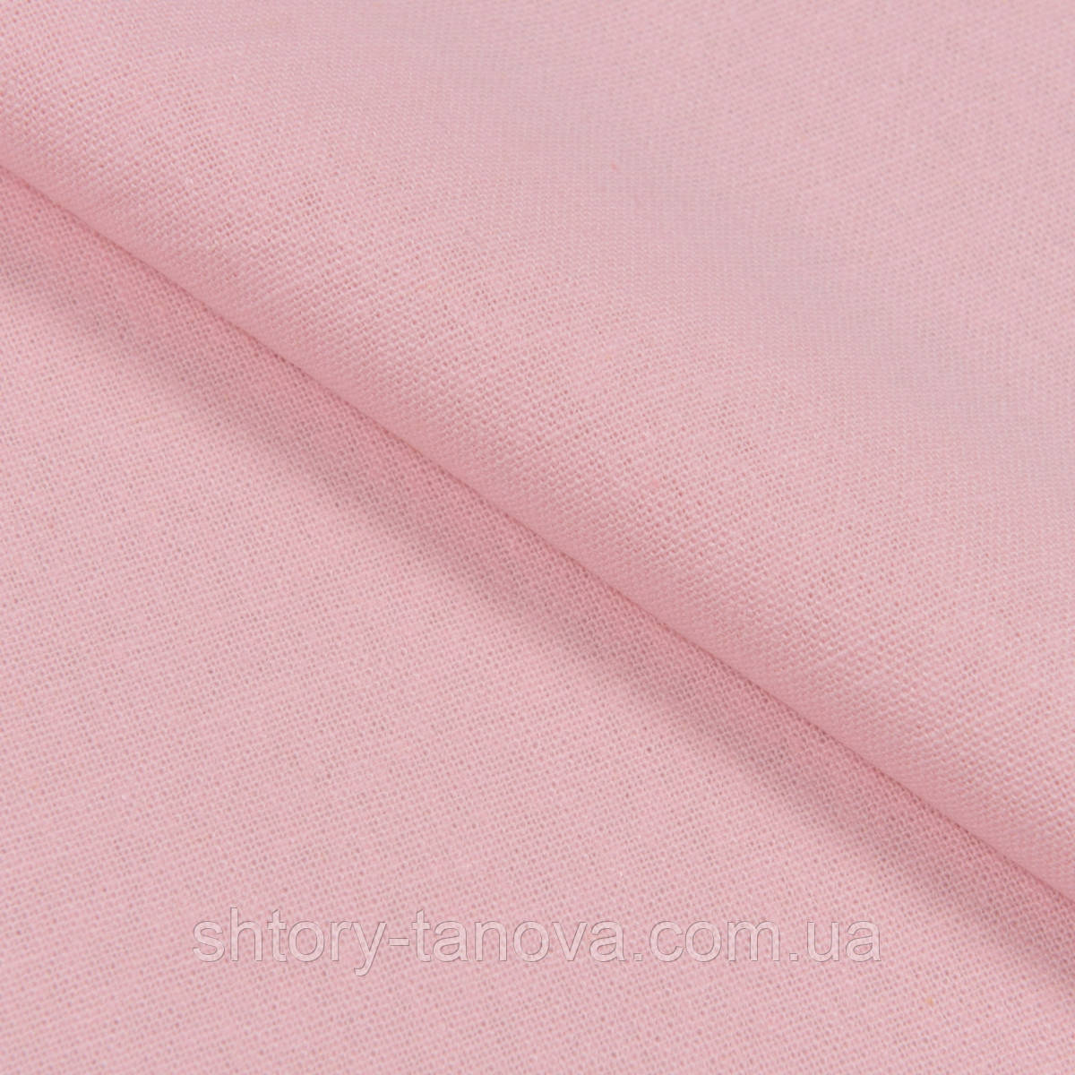 Лляні штори в спальню, тканина льон для штор, 100% льон для штор 280 см світло-рожевий, фото 1
