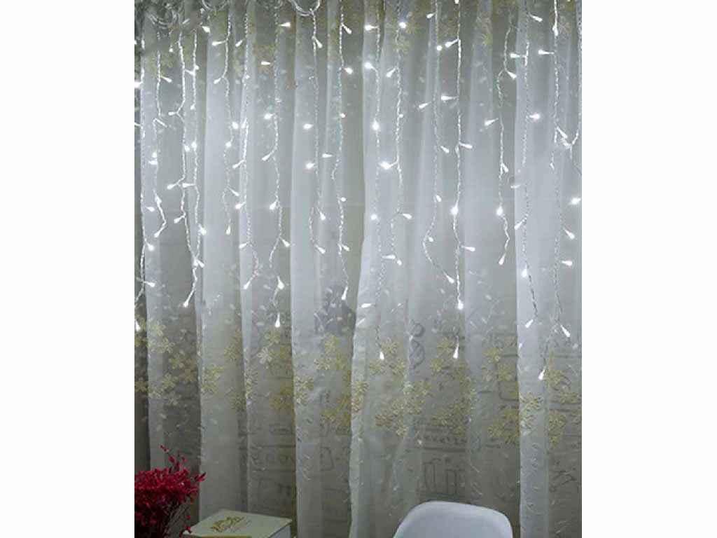 Гірлянда Бахрома 80LED 2м*0.5м білий 1502-03 ТМ КИТАЙ, фото 1