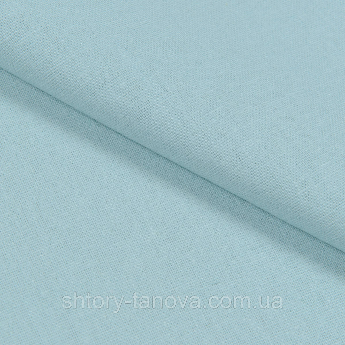 Льон для штор шириною 280 см, тканина для лляних штор, 100% льон Іспанія світла блакить, фото 1